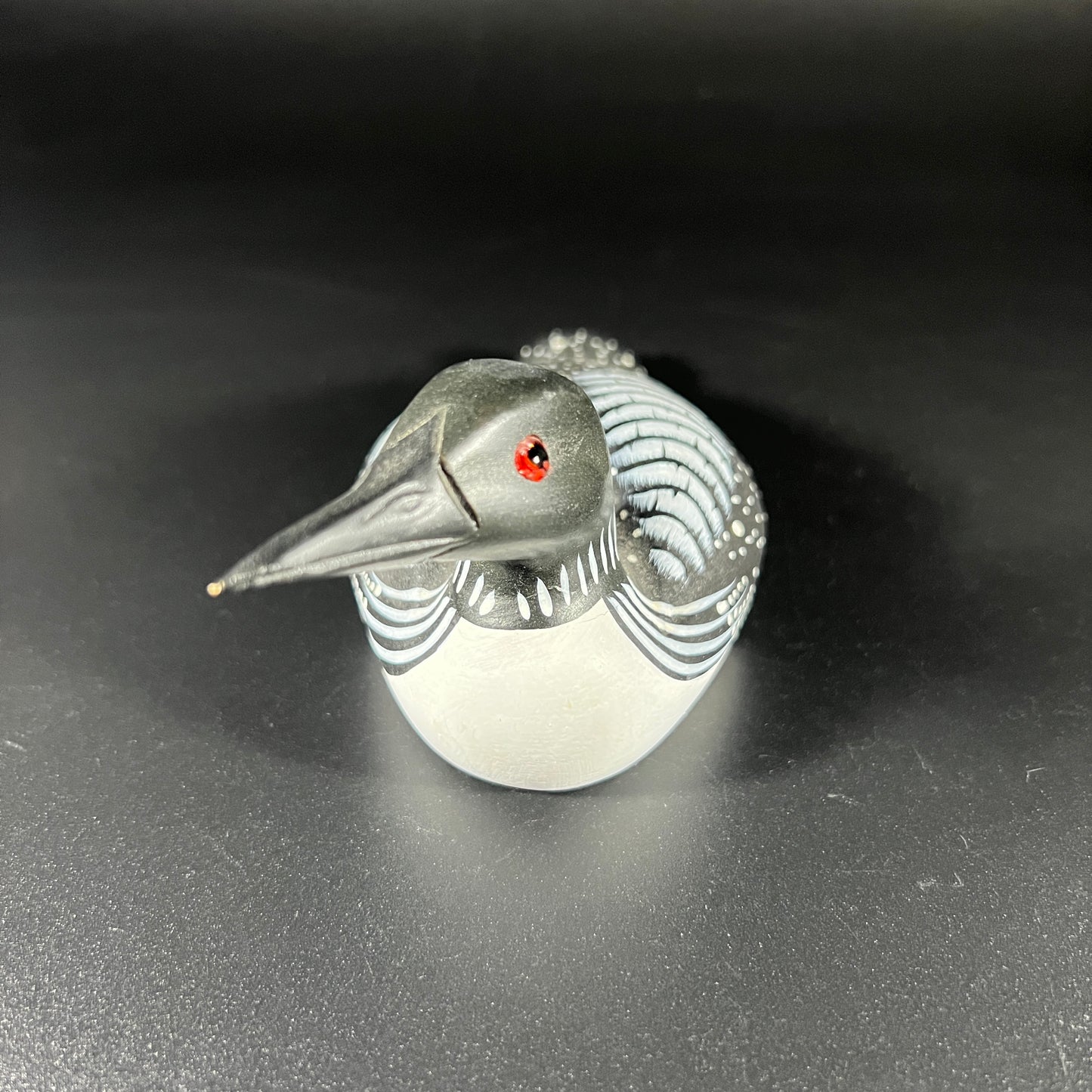 Hand Crafted Black Loon Decoy