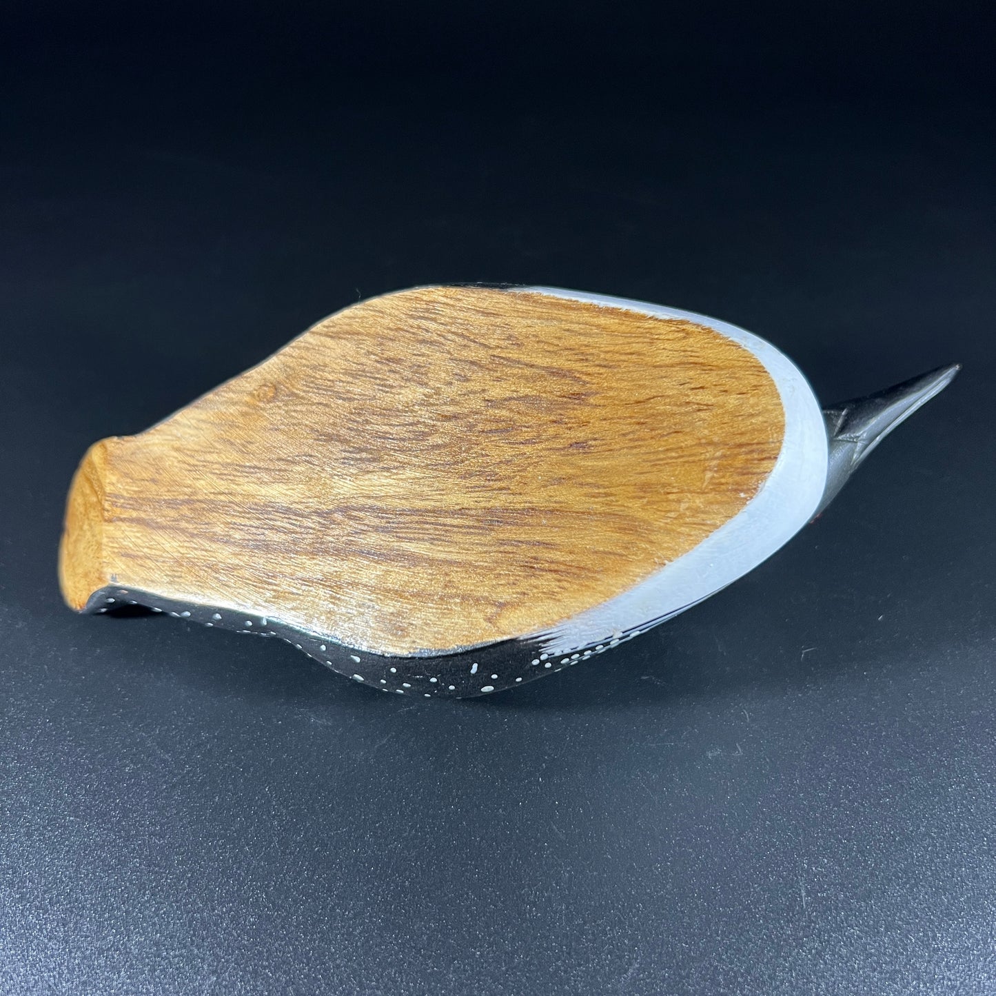 Hand Crafted Black Loon Decoy