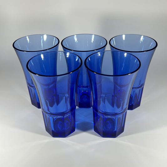 Cobalt Blue Libbey Tumbler Set