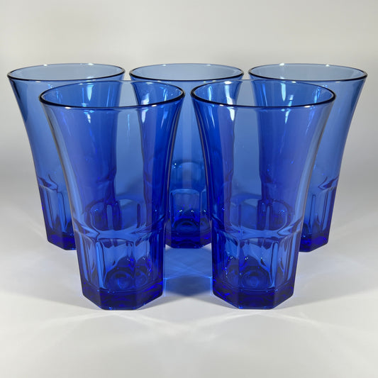 Cobalt Blue Libbey Tumbler Set