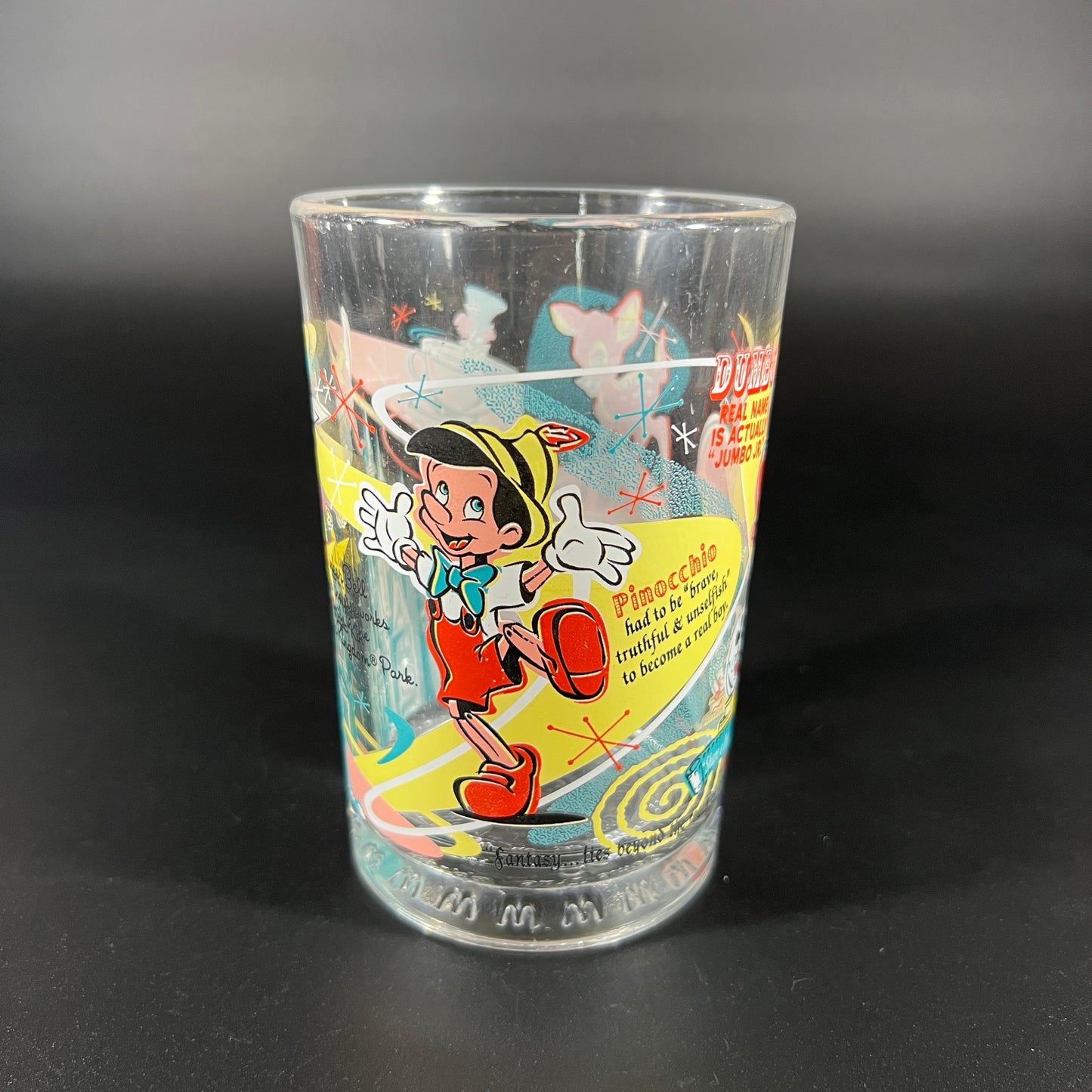 Disney 100 years McDonalds Glass
