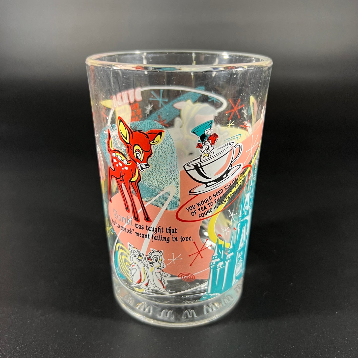 Disney 100 years McDonalds Glass