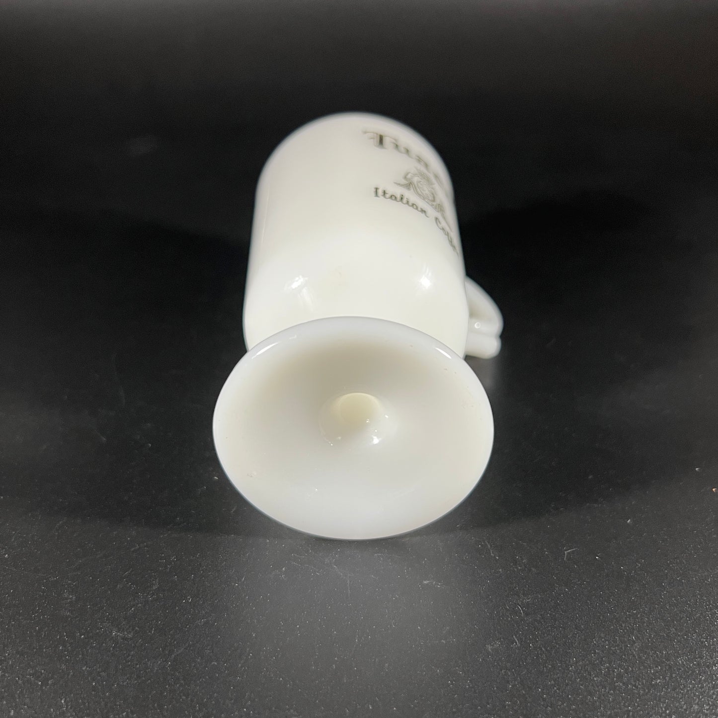 Tuaca Pedestal Milk Glass Mug