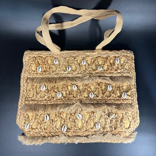 Salt & Umber Isla Jute Tote Bag