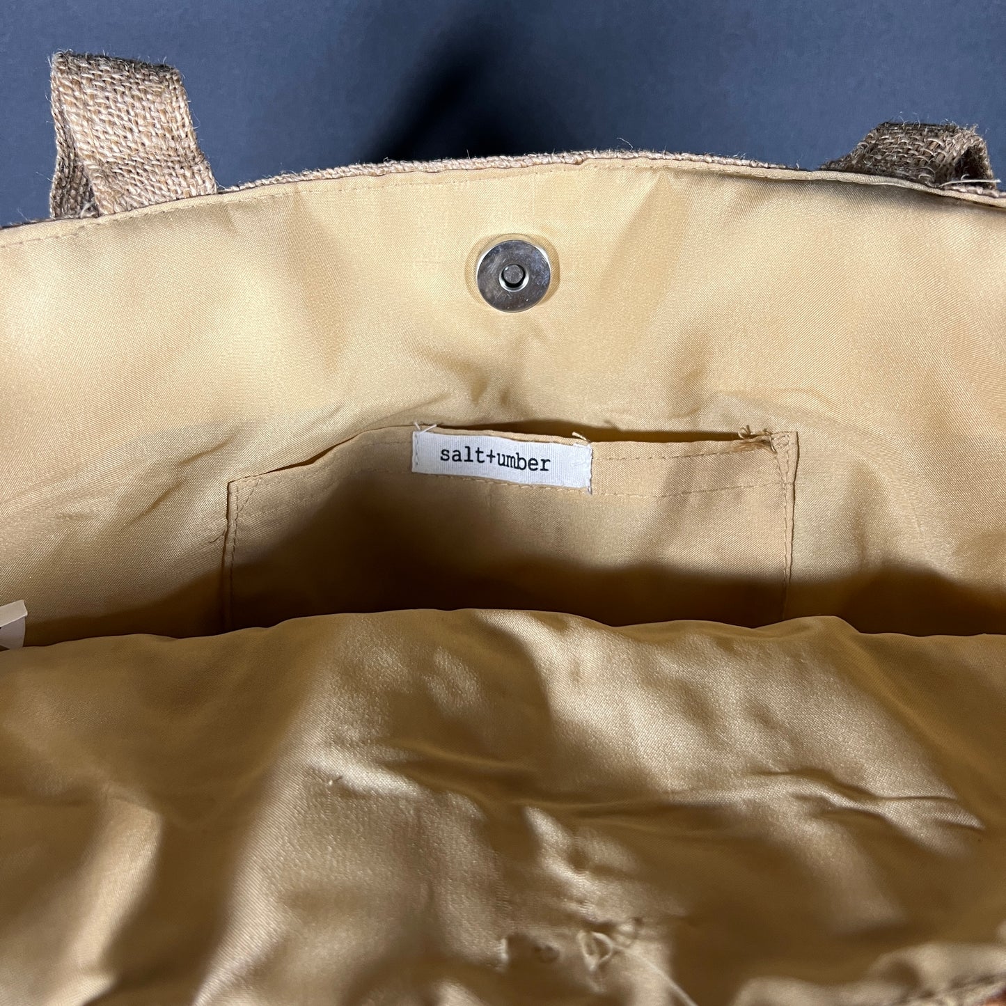Salt & Umber Isla Jute Tote Bag