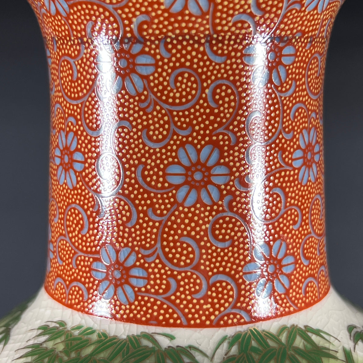 Japanese Peacock Vase