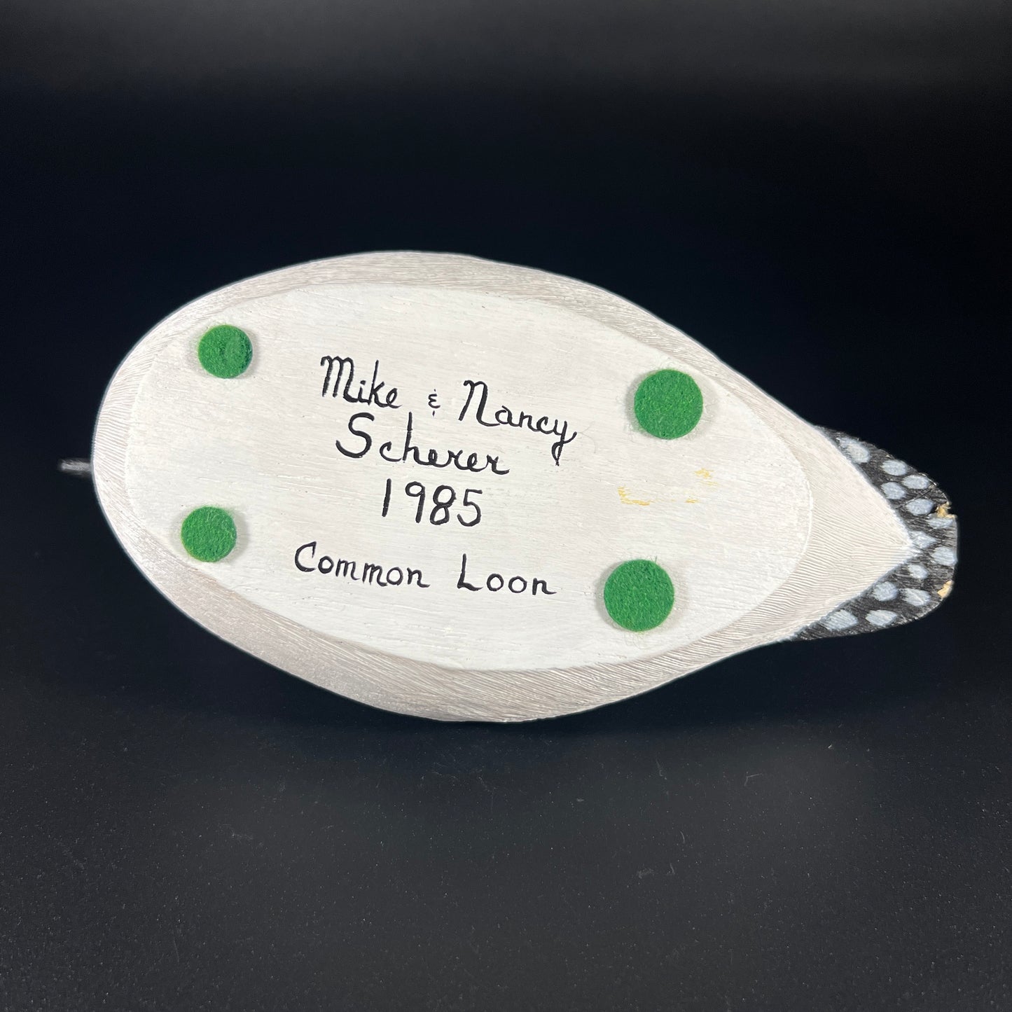Signed Loon Decoy