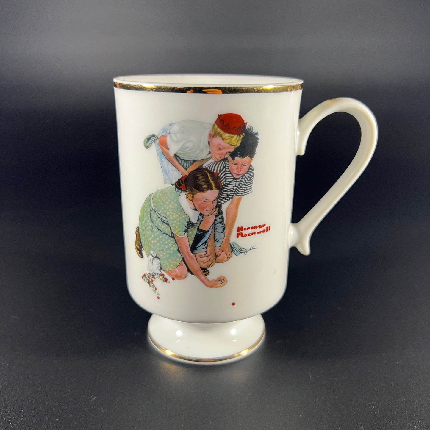 Norman Rockwell Mug "Knuckles Down" (1981)