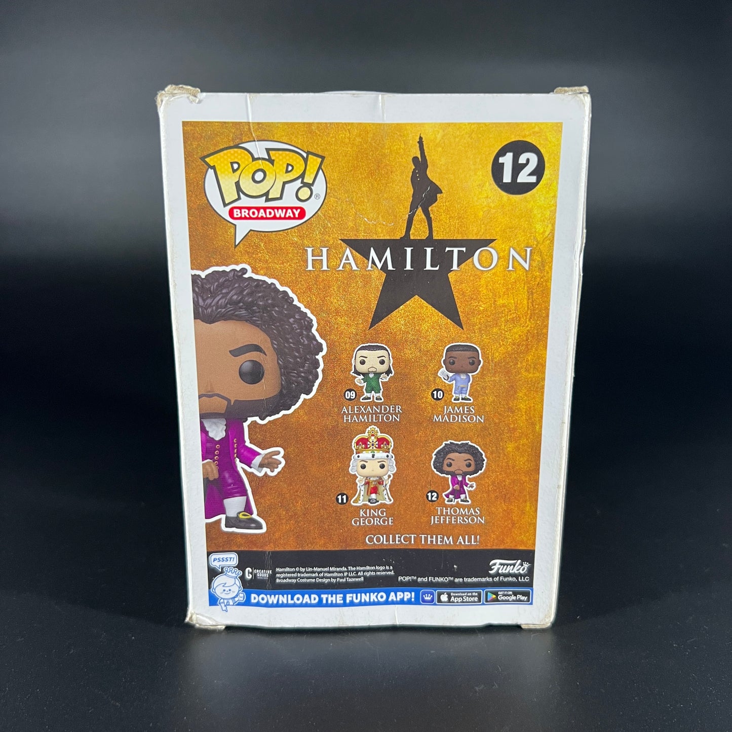 Jefferson from Hamilton Musical Funko Pop