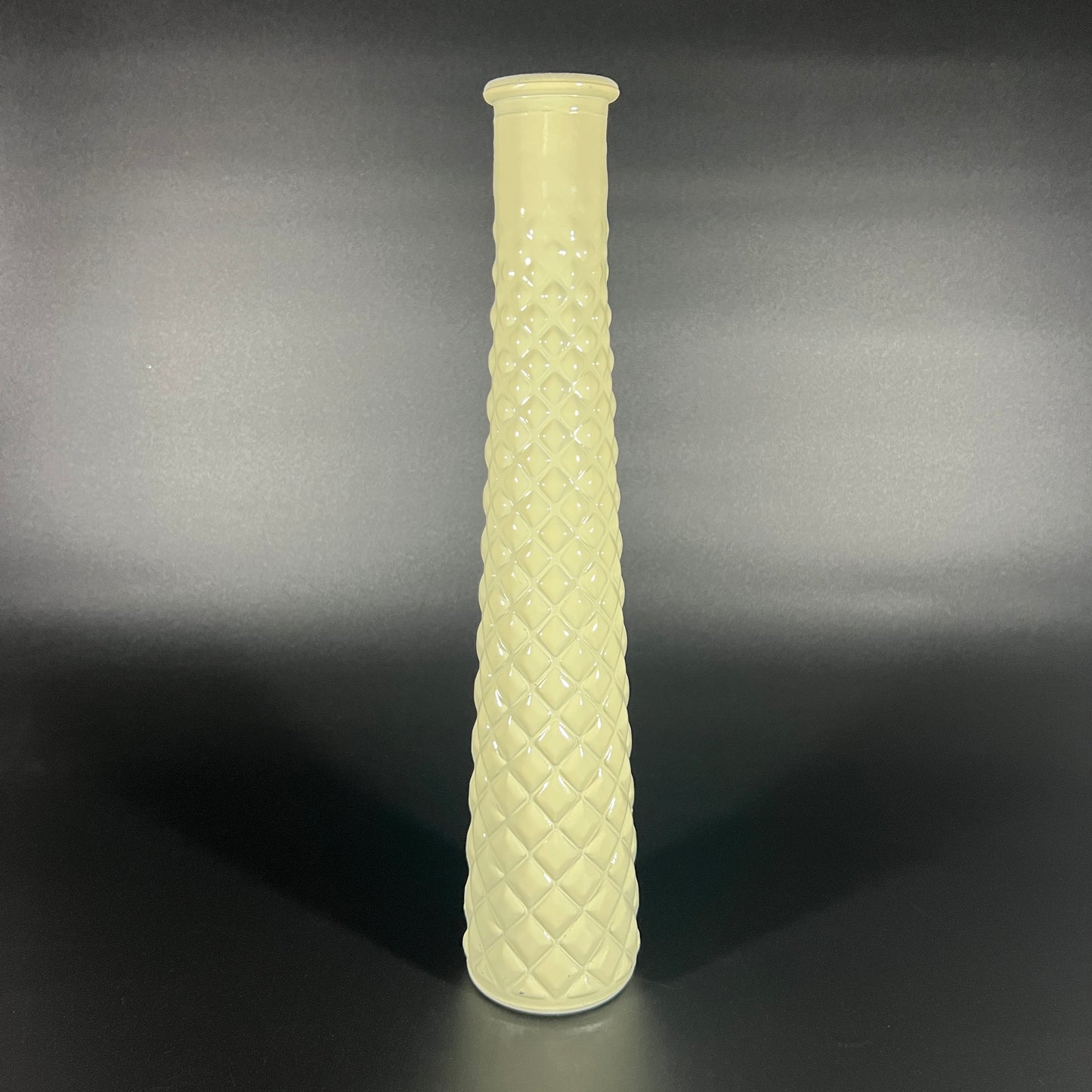 Sleek Diamond Pattern Vase