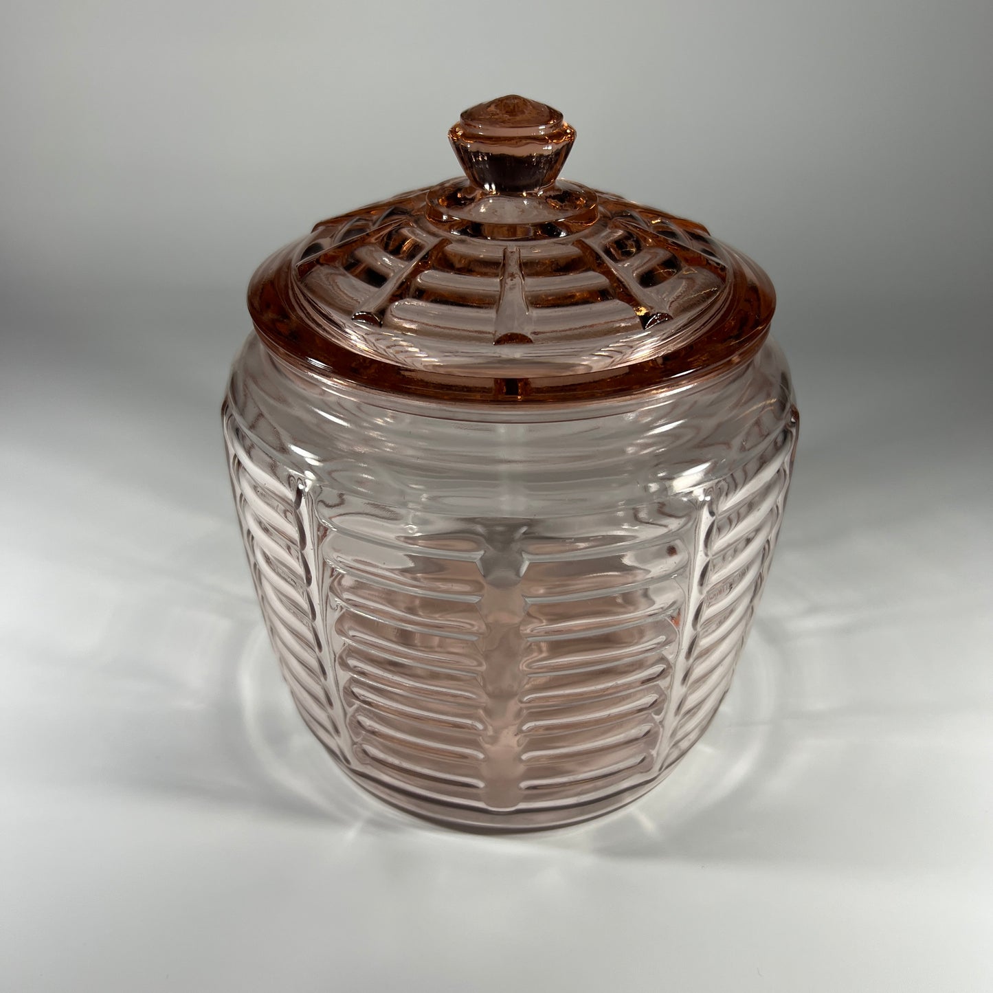 Anchor Hocking Depression Glass Cookie Jar