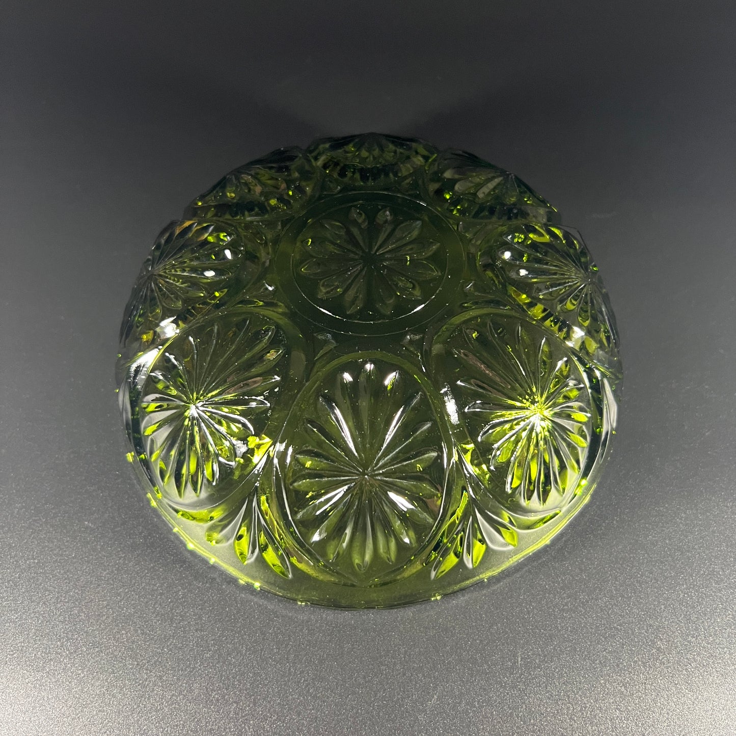 Anchor Hocking Green Glass Bowl