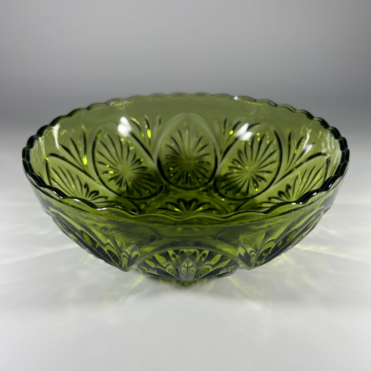 Anchor Hocking Green Glass Bowl