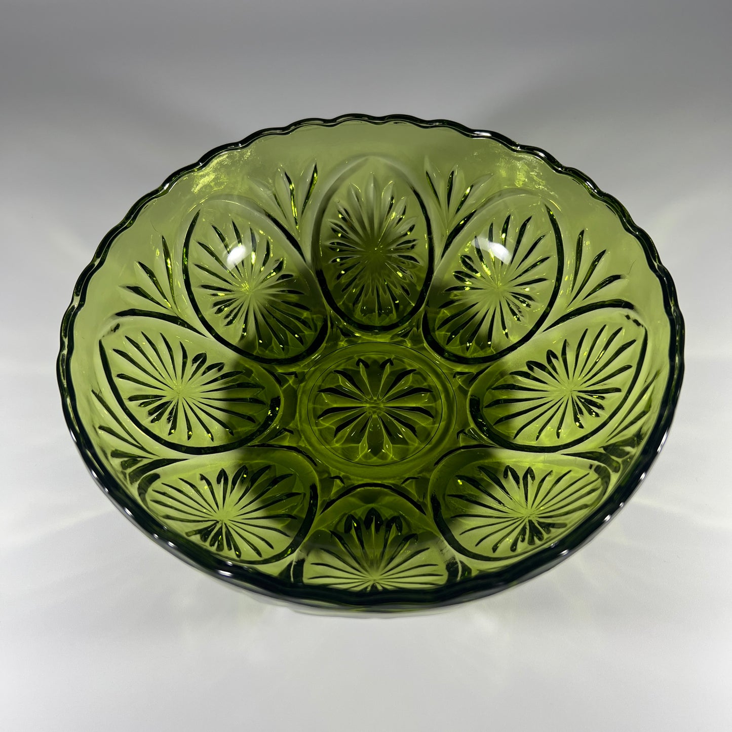 Anchor Hocking Green Glass Bowl