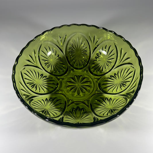 Anchor Hocking Green Glass Bowl