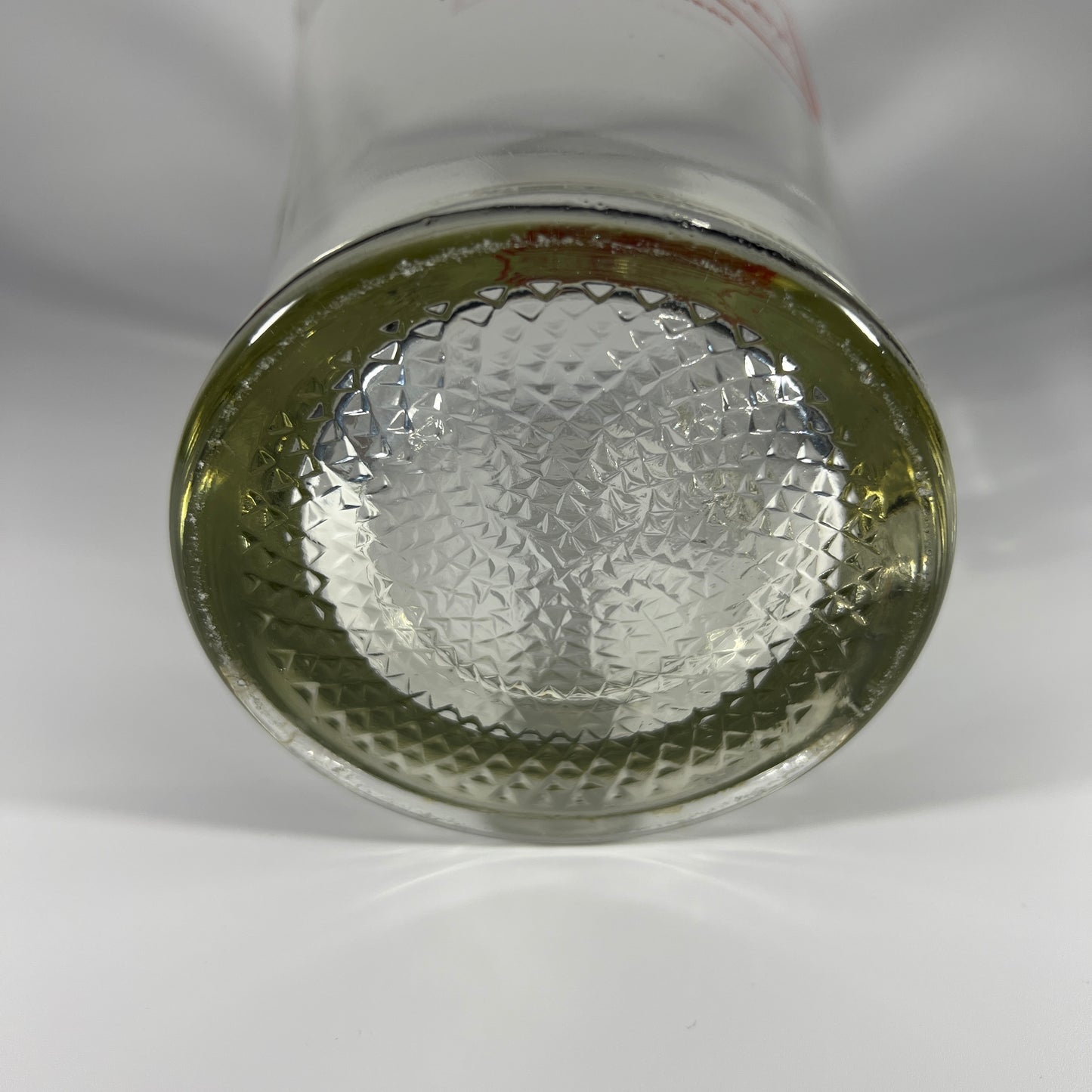 Vintage Budweiser Glass Pitcher with Pebbled Base