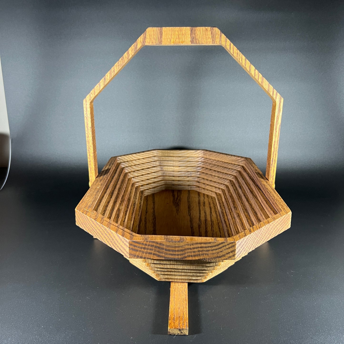 Wood Oval Collapsible Bowl