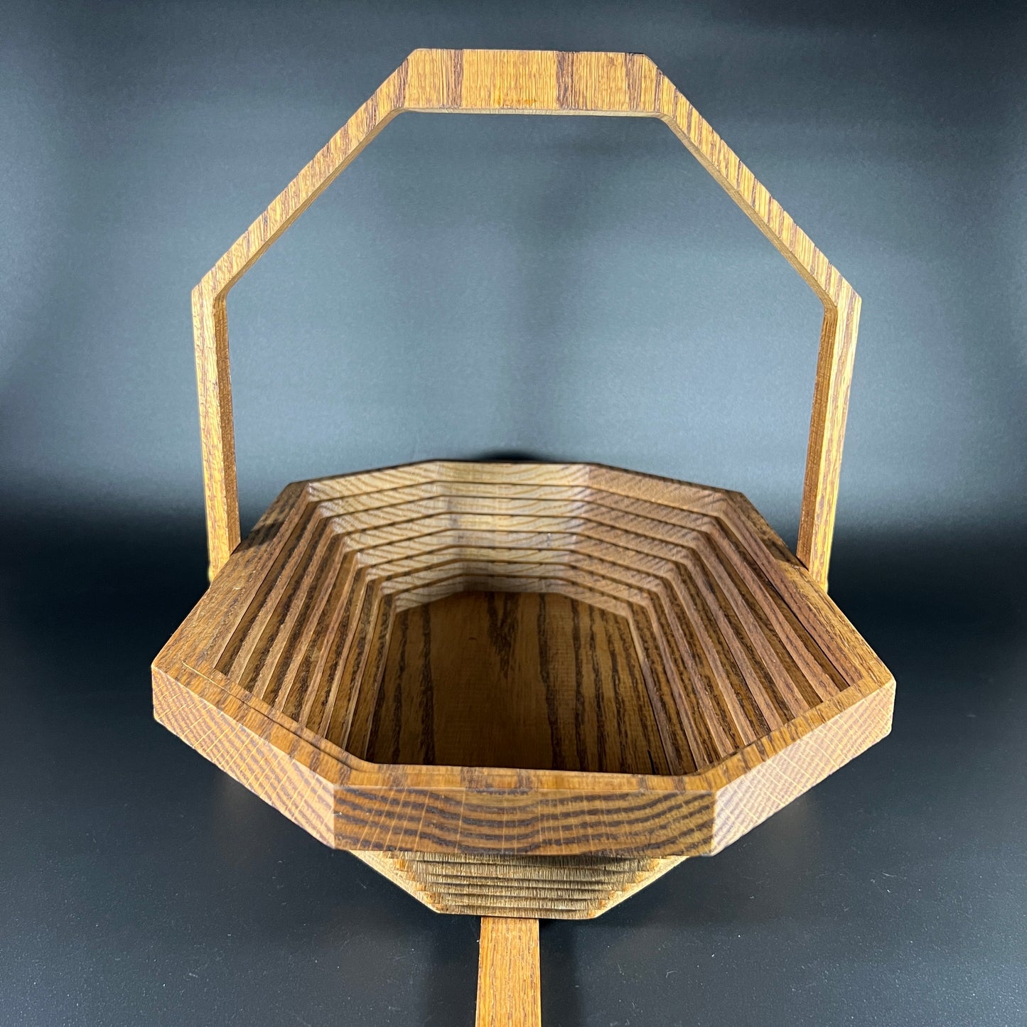 Wood Oval Collapsible Bowl