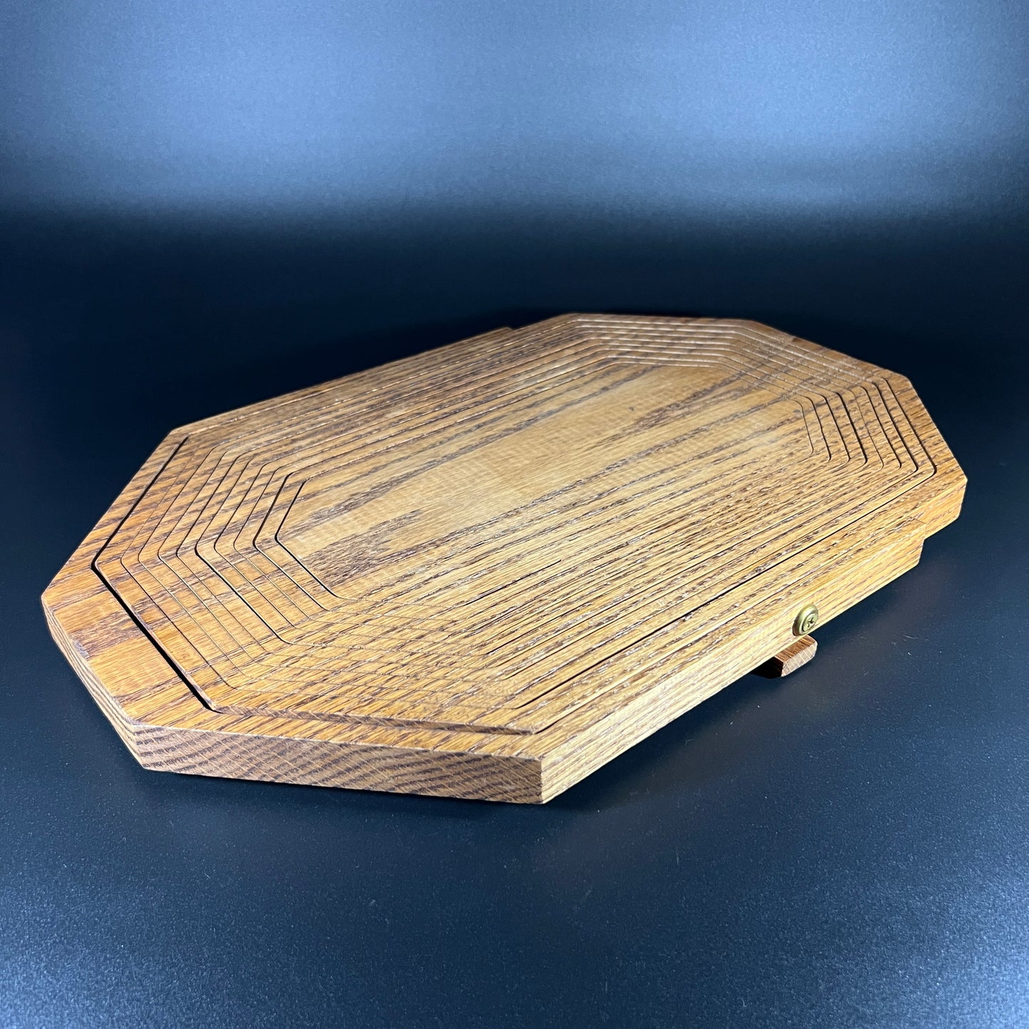 Wood Oval Collapsible Bowl