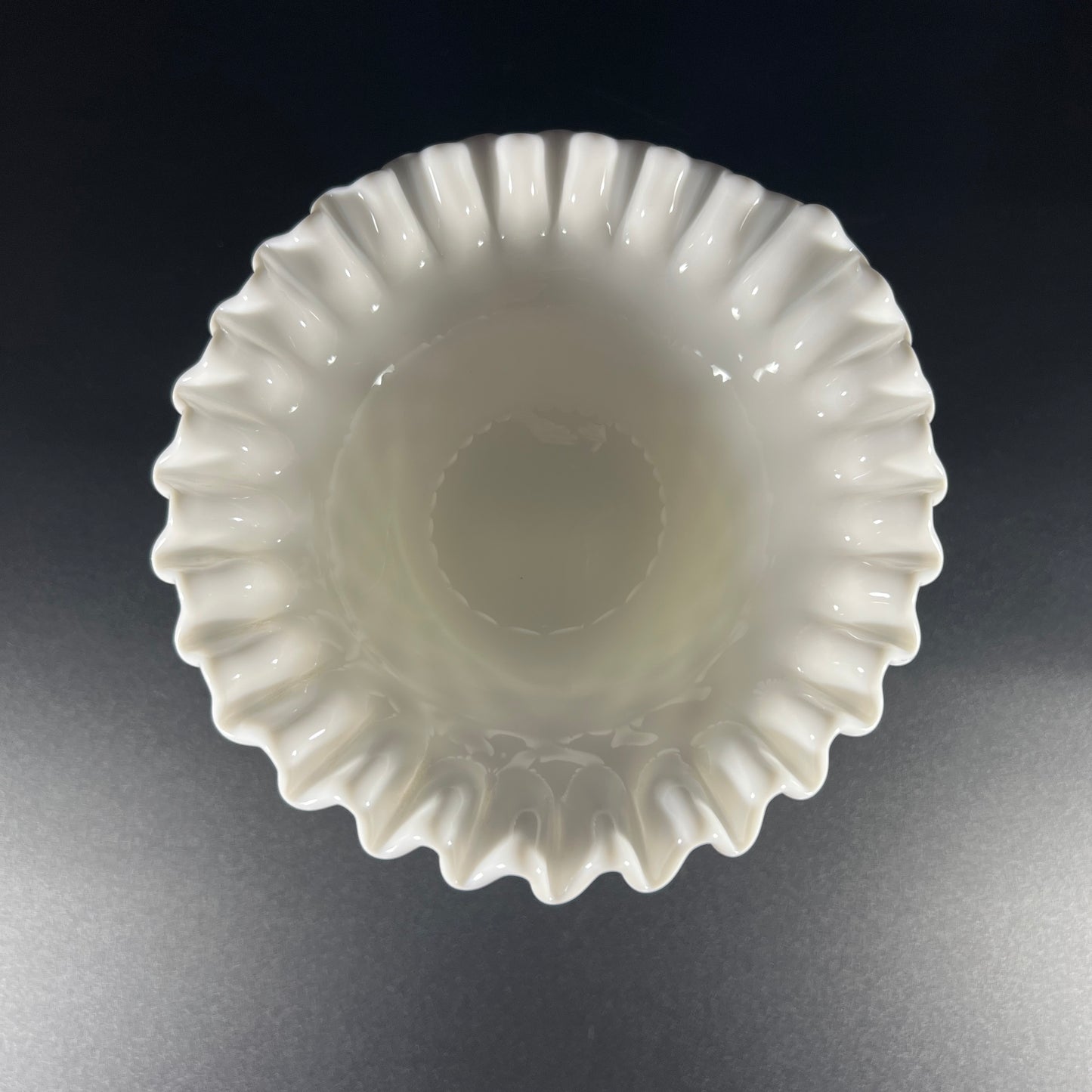 Fenton Hobnail Milk Glass Candy Dish