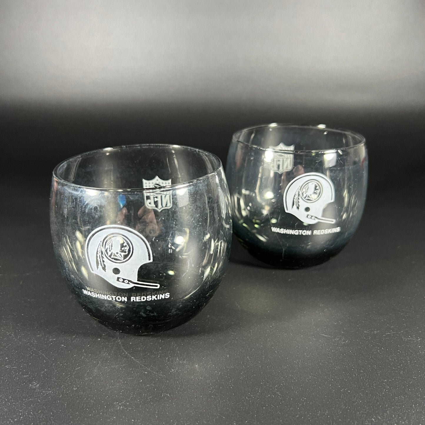 Washington Redskins Smoked Gray Rocks Glass Set