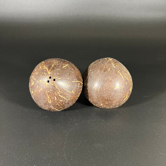 Coconut Salt and Pepper Shakers