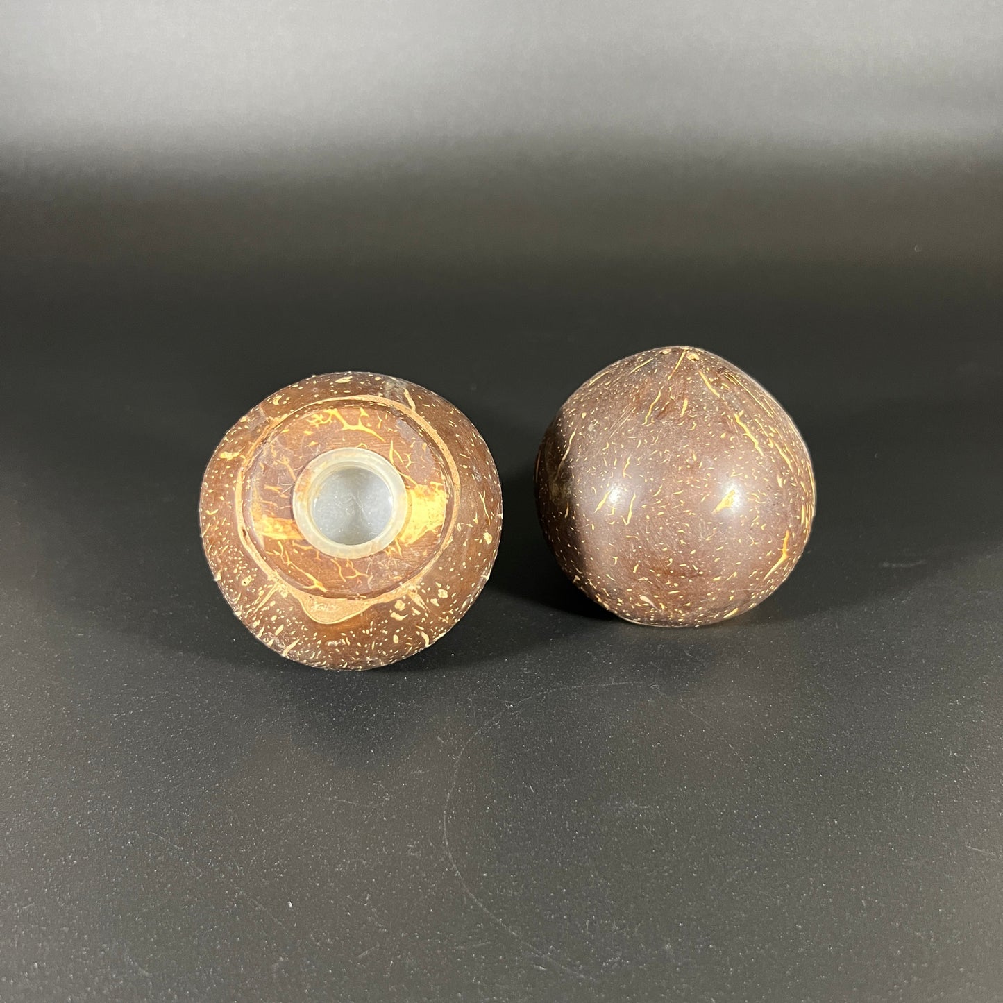 Coconut Salt and Pepper Shakers