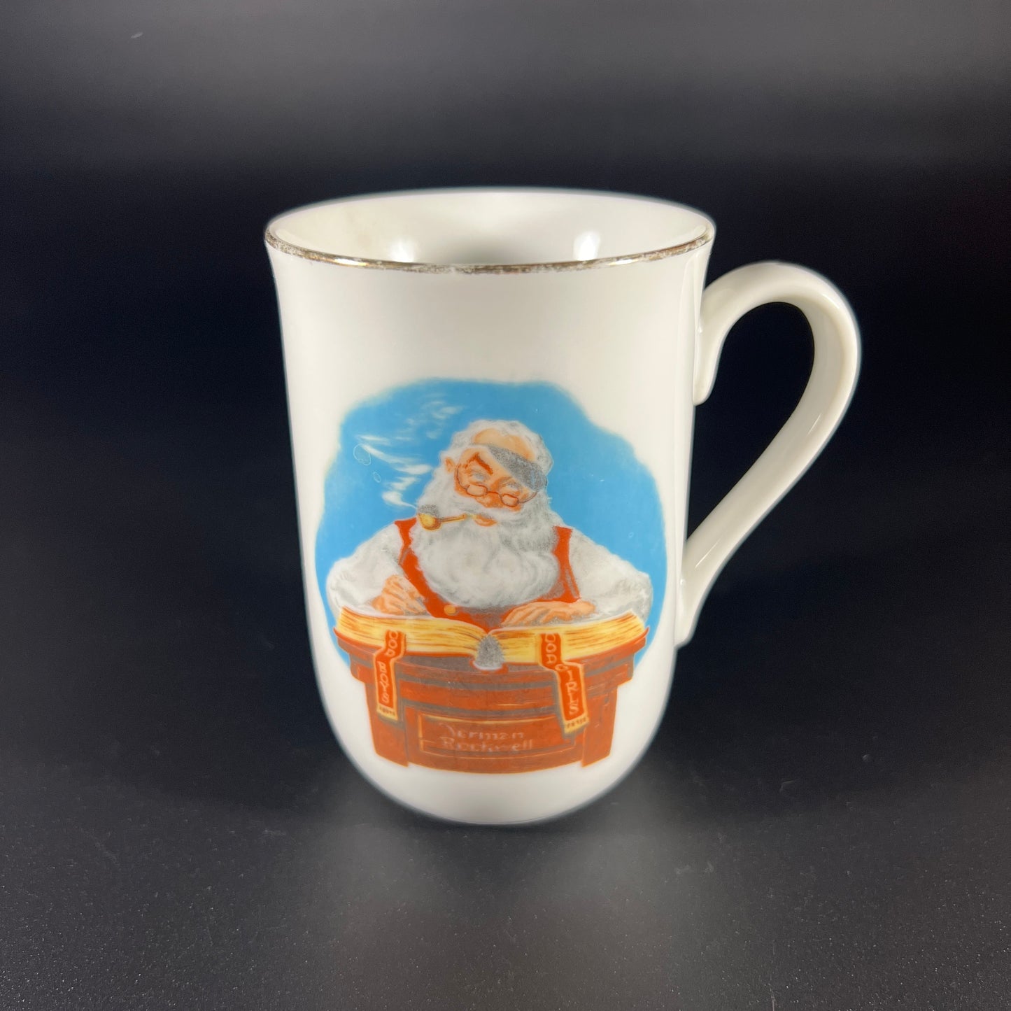 Norman Rockwell Santa Mug