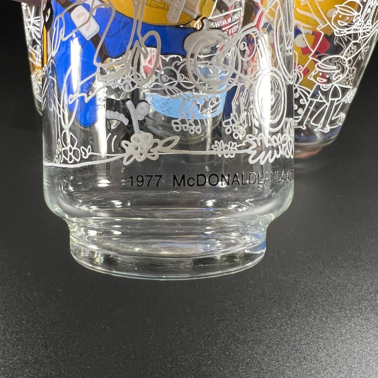 1977 McDonald's Promotional Glass Set - Featuring Ronald McDonald & Friends