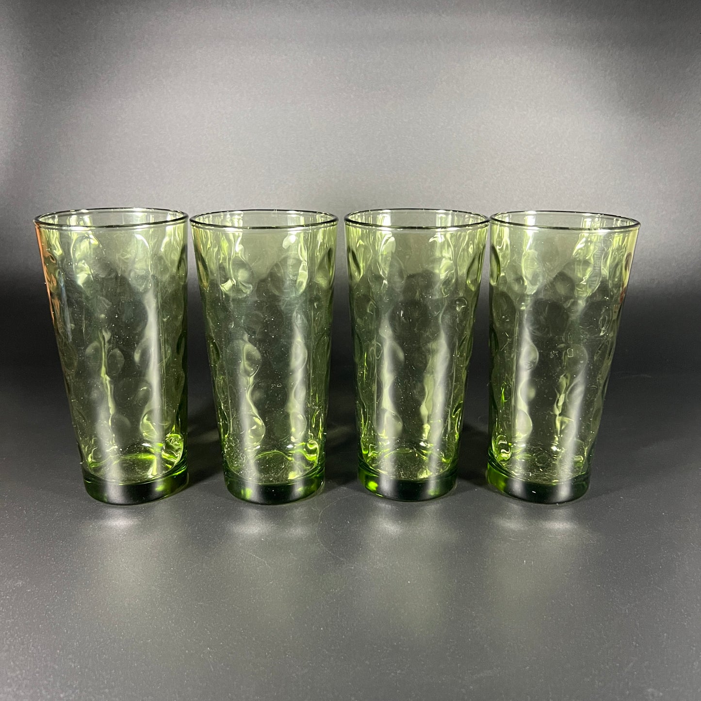 Set of 4 Eldorado Green Glasses by Hazel-Atlas