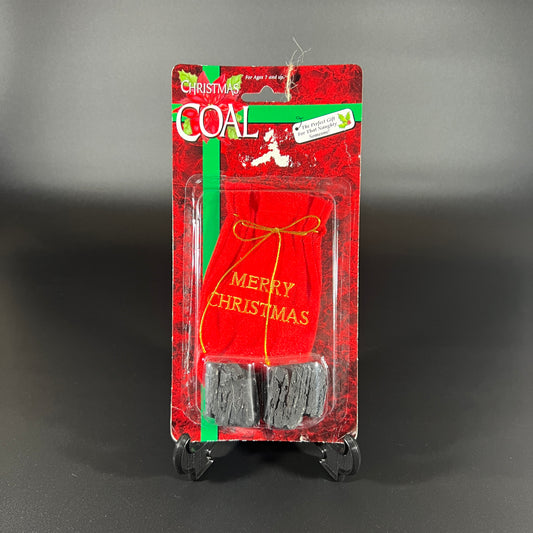 Vintage Unopened Package of Christmas Coal