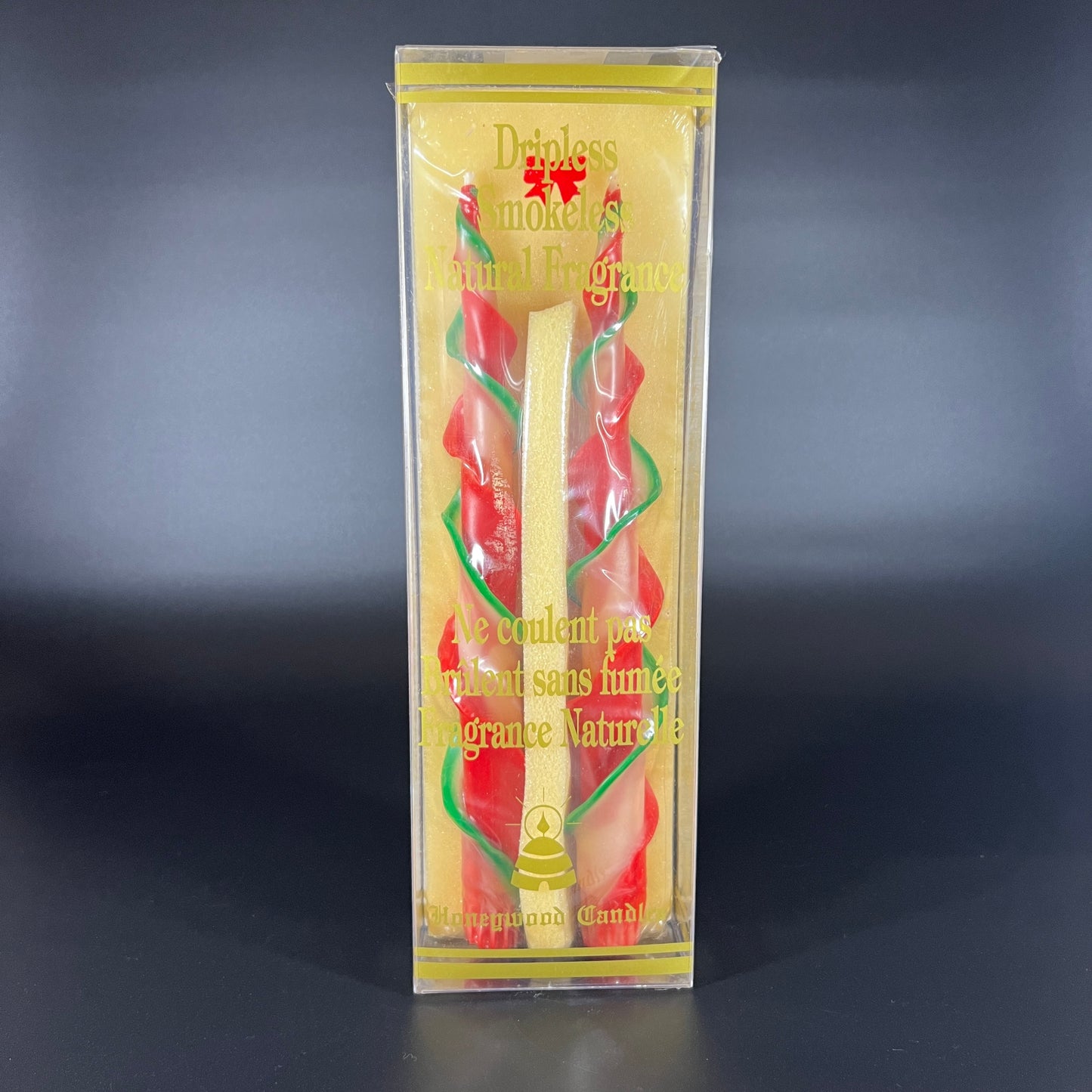 Vintage Beeswax Dripless Smokeless Christmas Candles NIB