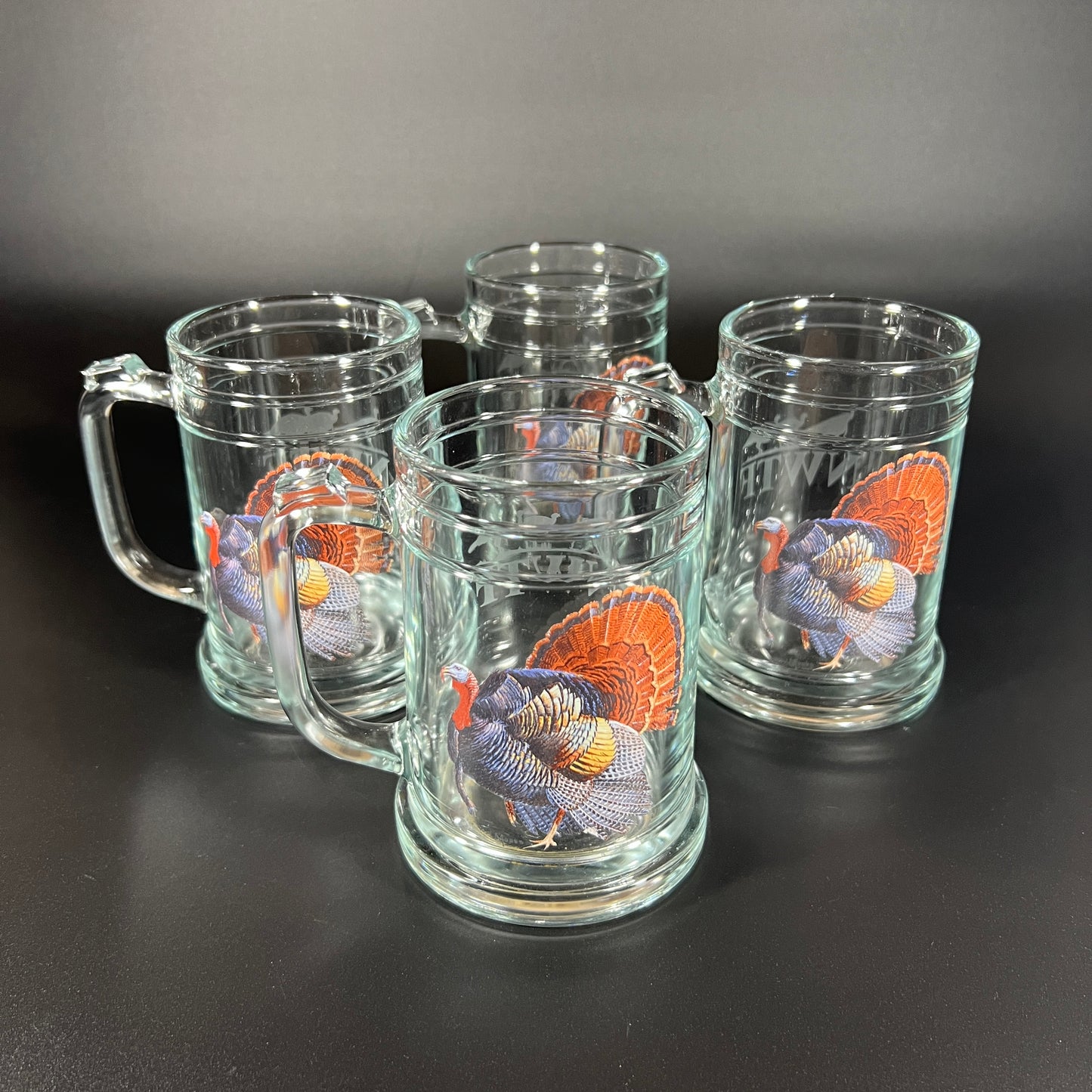 NWTF Turkey Glass Stein Set