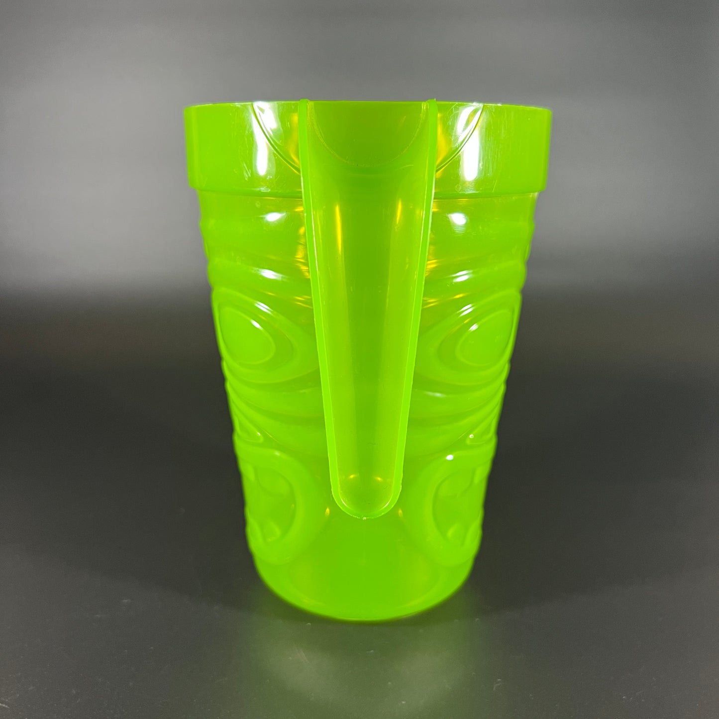 Green Plastic Tiki Pitcher