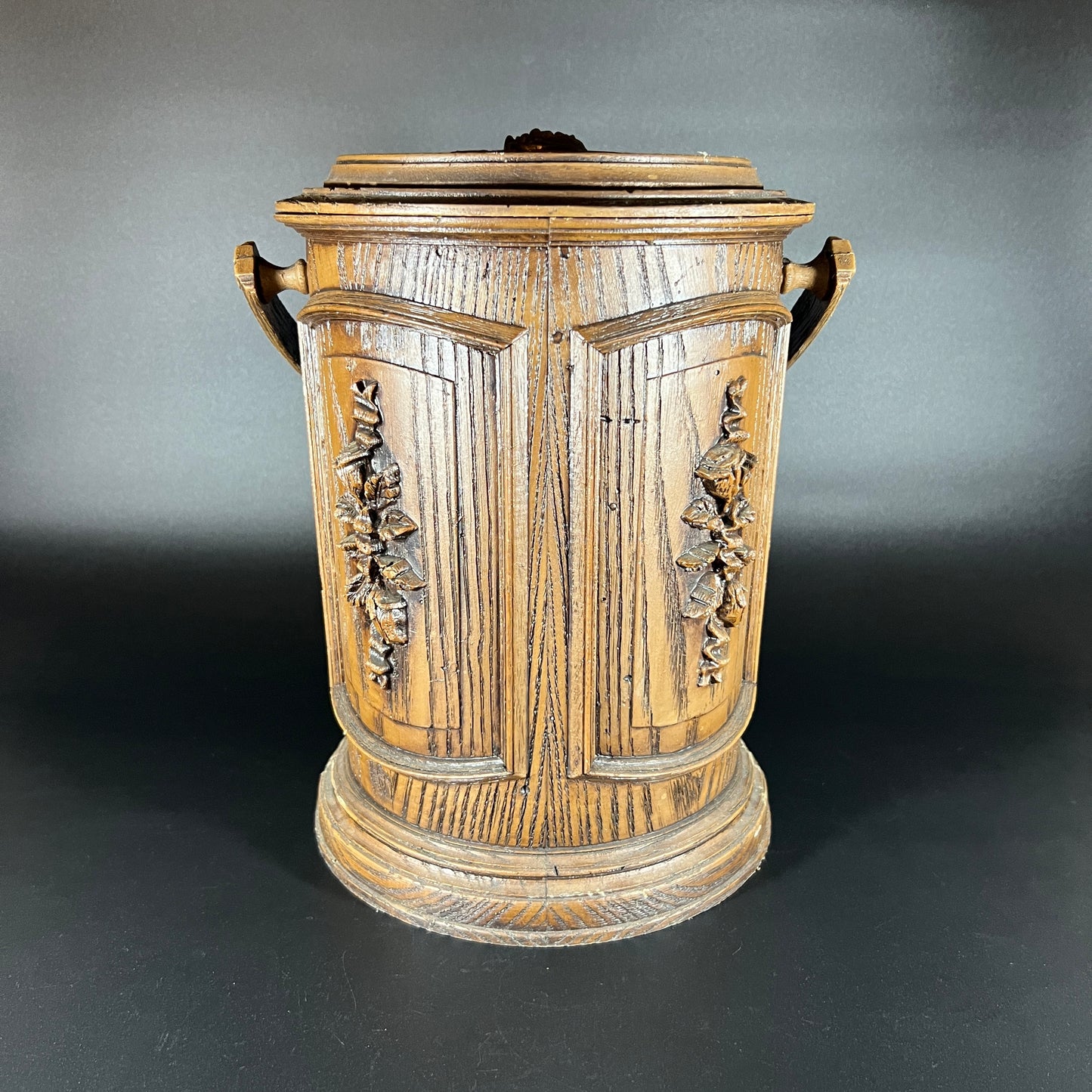 MCM Faux Wood Ice Bucket
