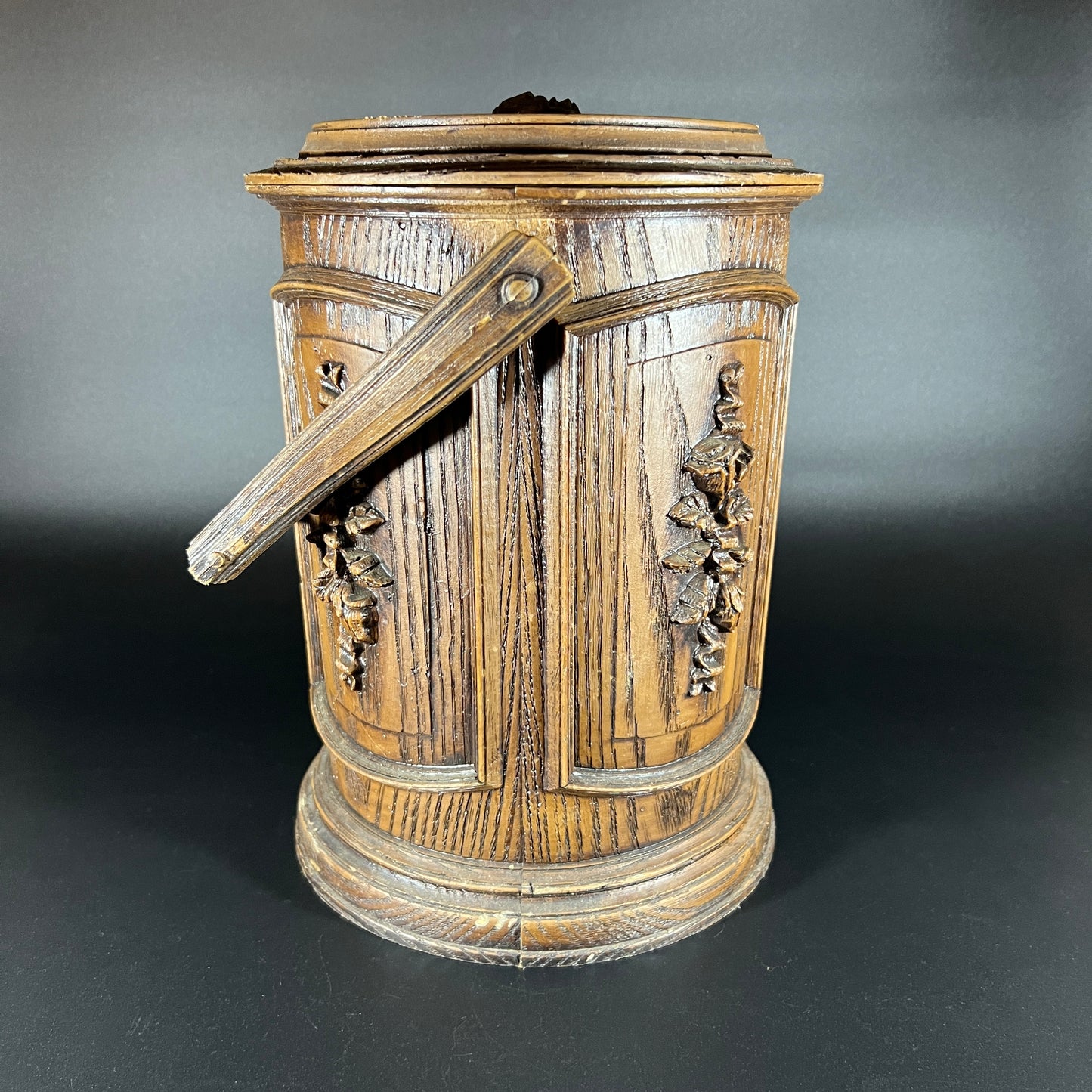 MCM Faux Wood Ice Bucket