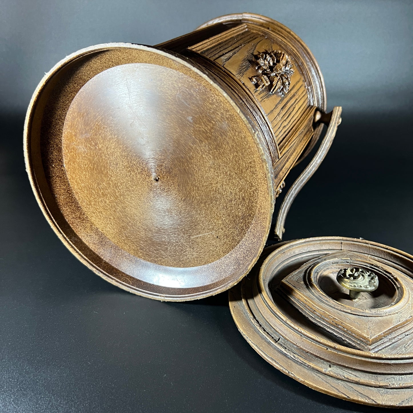 MCM Faux Wood Ice Bucket