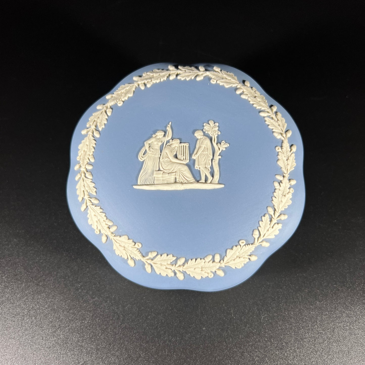Wedgwood Scalloped Jasperware Trinket Box