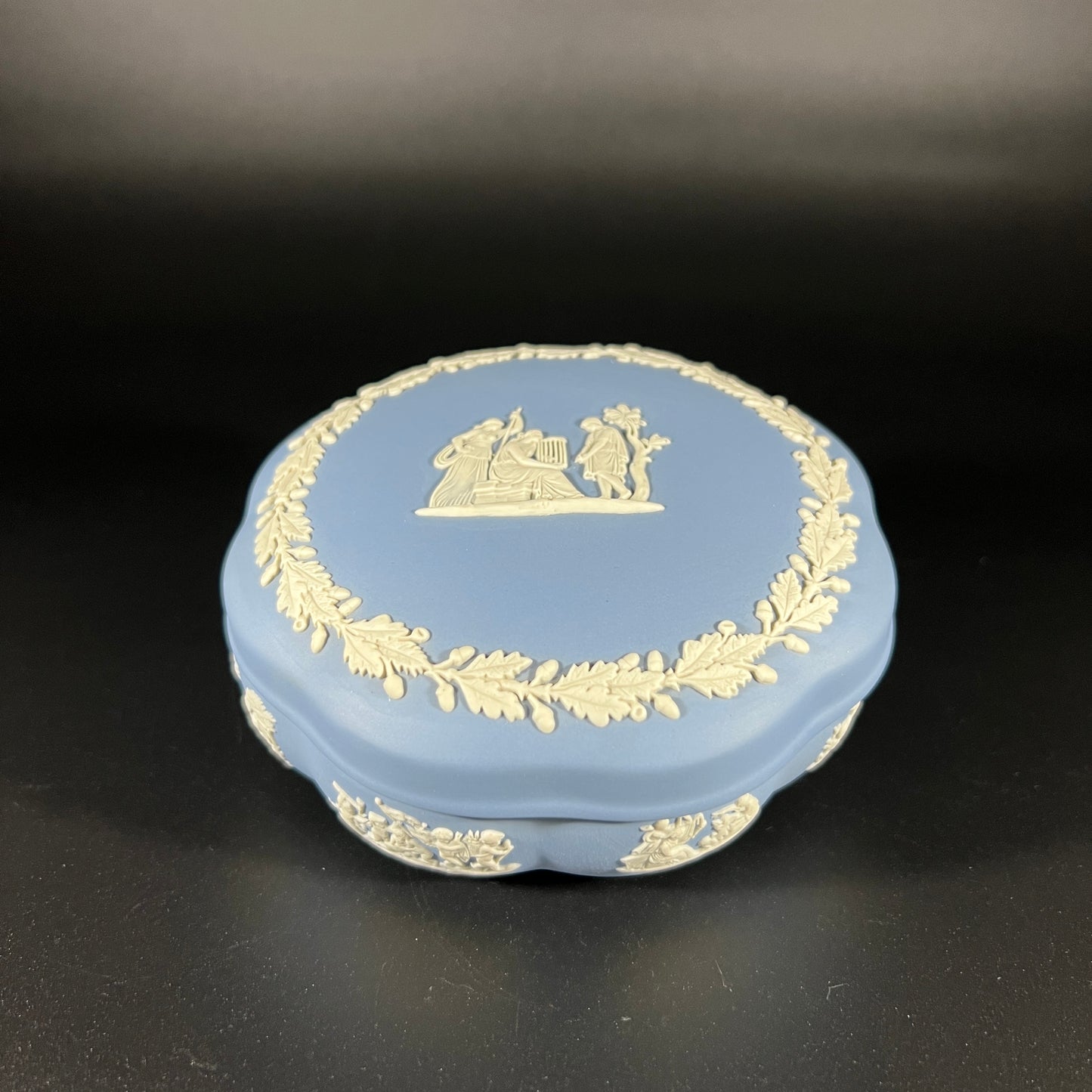Wedgwood Scalloped Jasperware Trinket Box