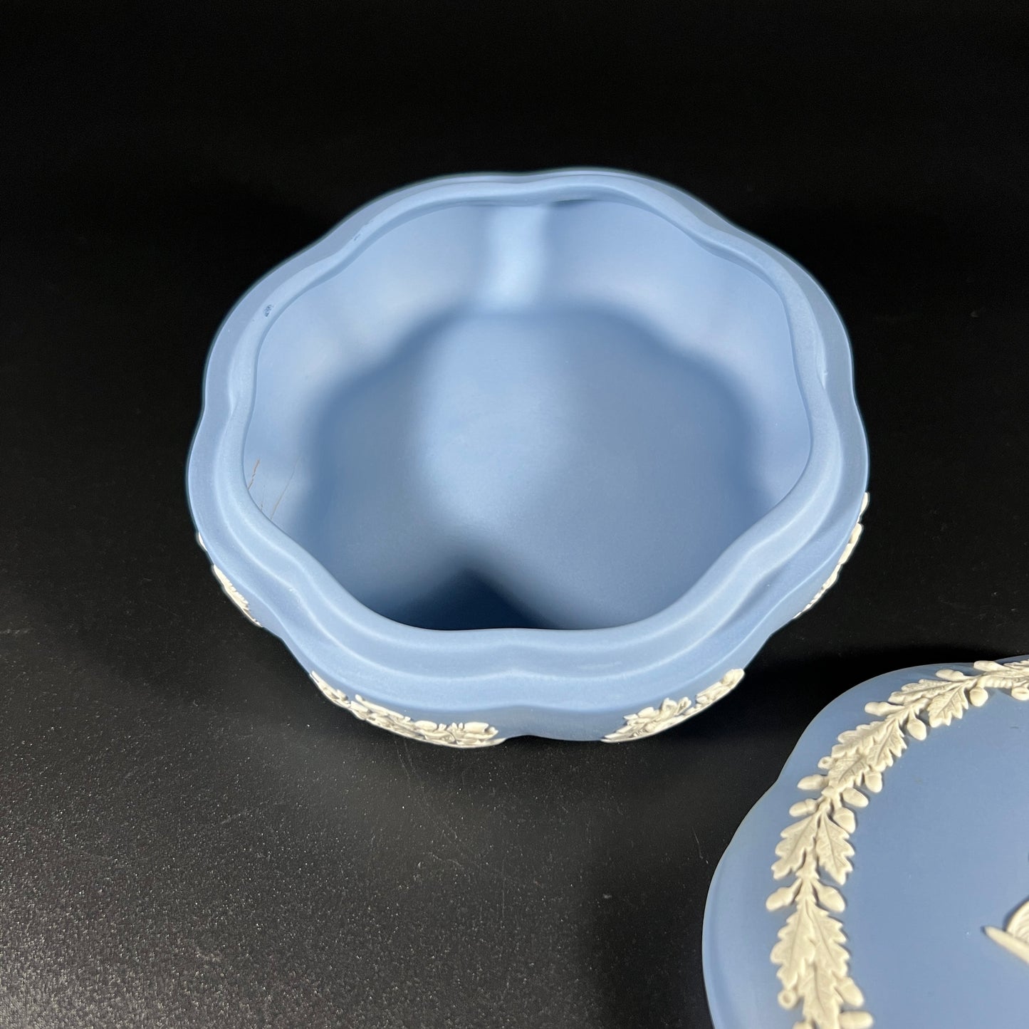 Wedgwood Scalloped Jasperware Trinket Box
