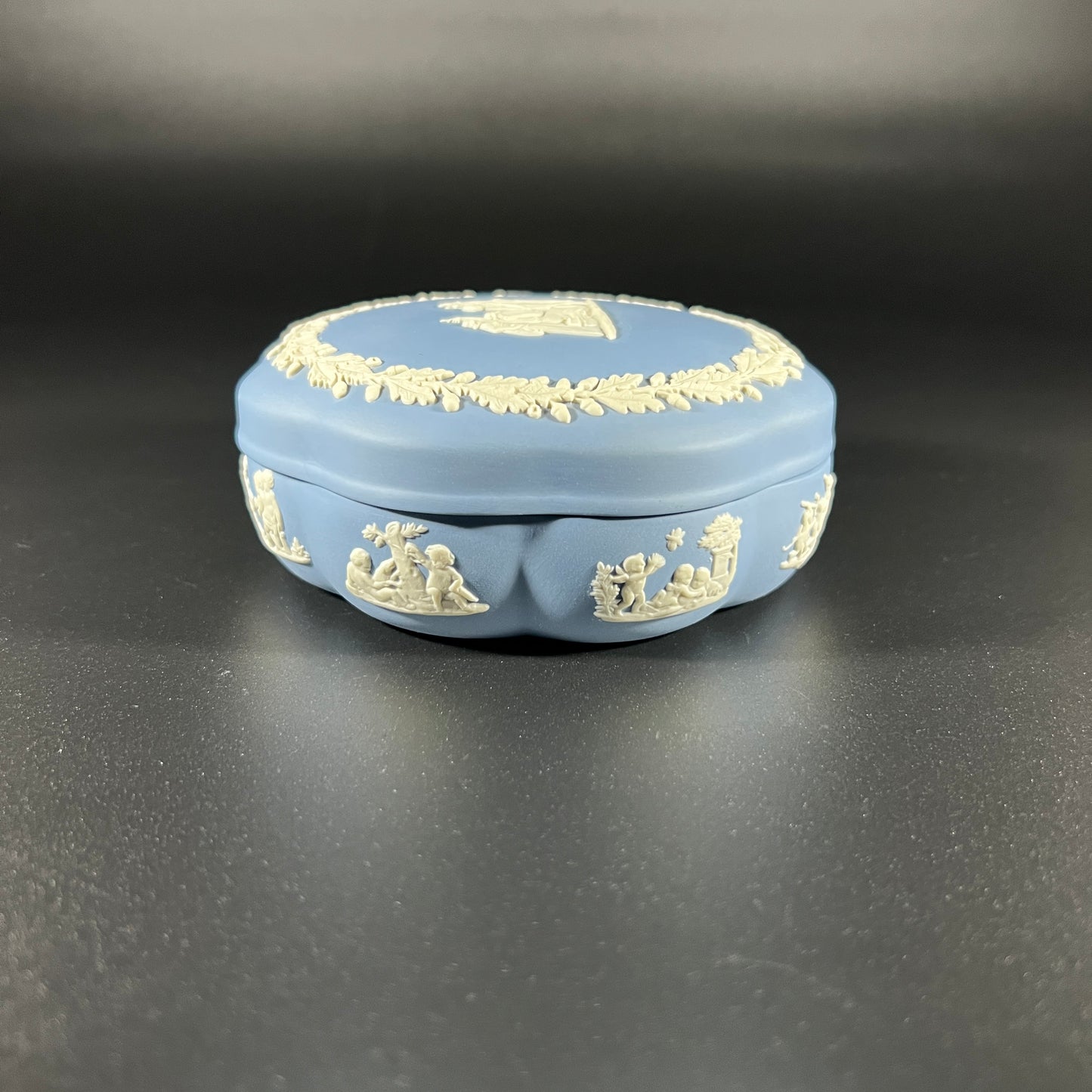 Wedgwood Scalloped Jasperware Trinket Box