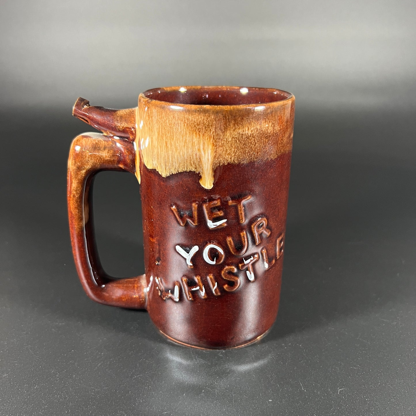 Vintage "Wet Your Whistle" Beer Stein