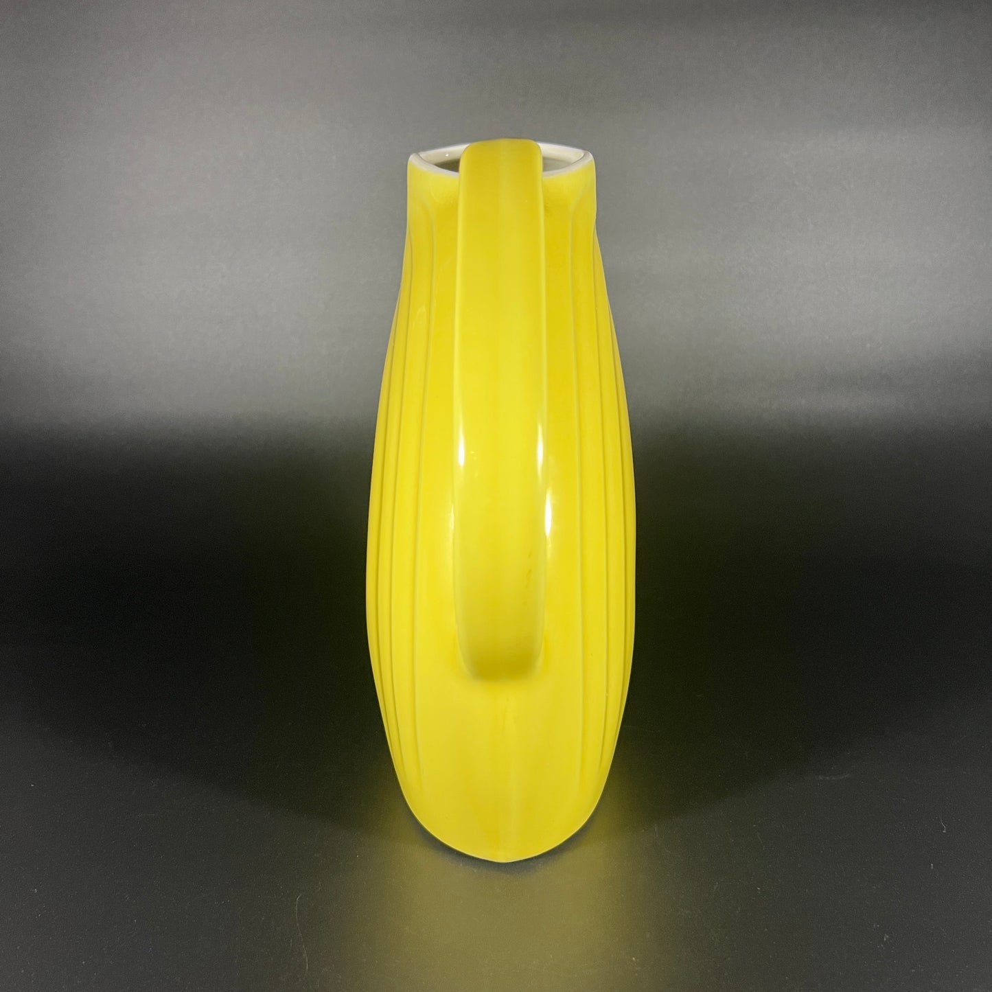 Vintage Hall USA Yellow Glazed Ceramic Pitcher