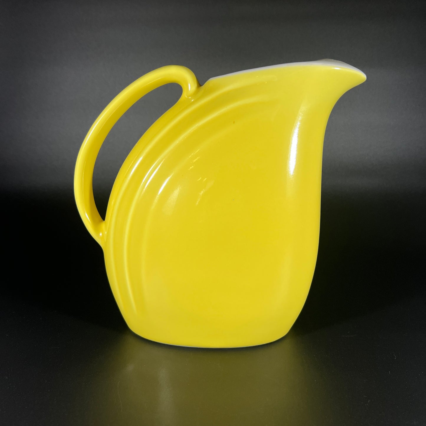 Vintage Hall USA Yellow Glazed Ceramic Pitcher