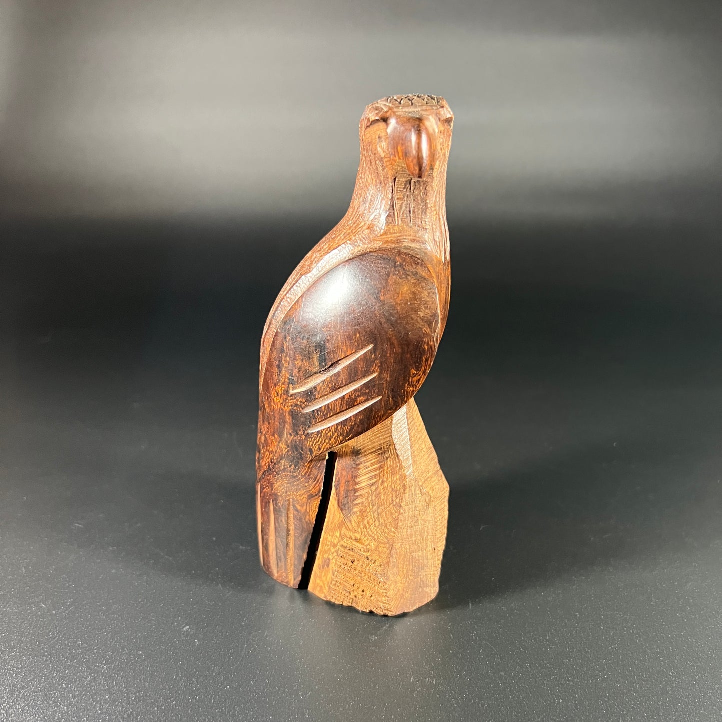 Vintage Ironwood Eagle Carving