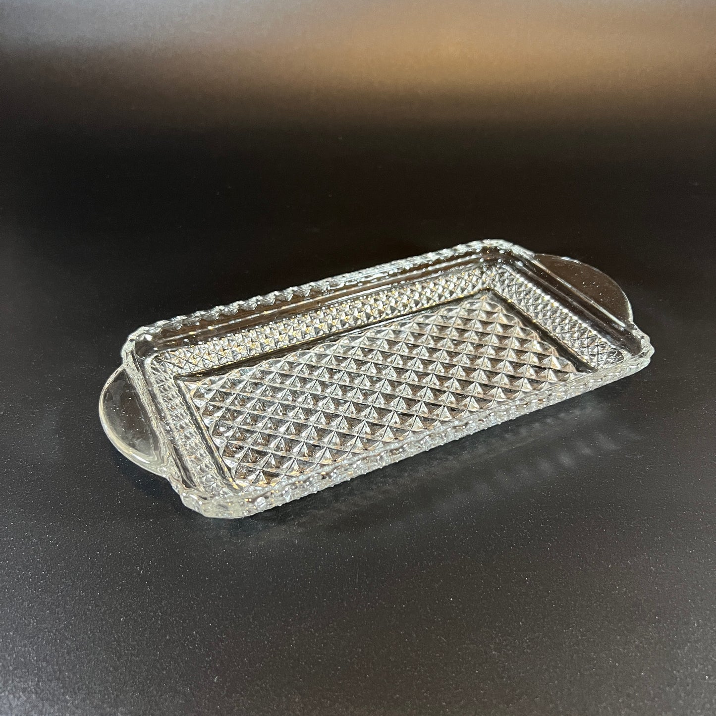 Leonard Crystal and Silver Cranberry Set