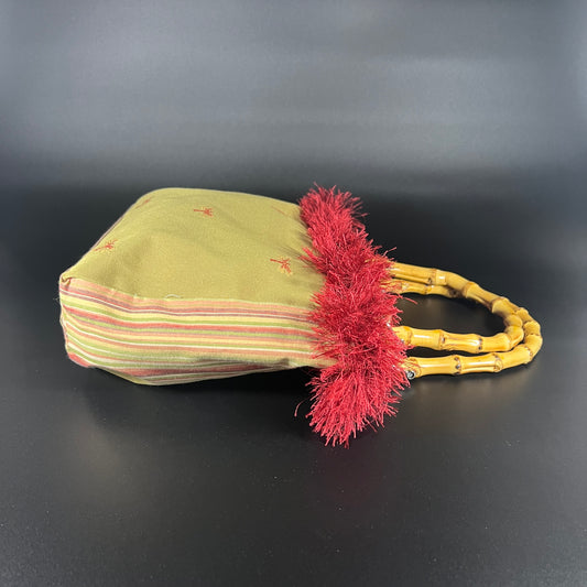 Dragonfly Bamboo Handle Purse