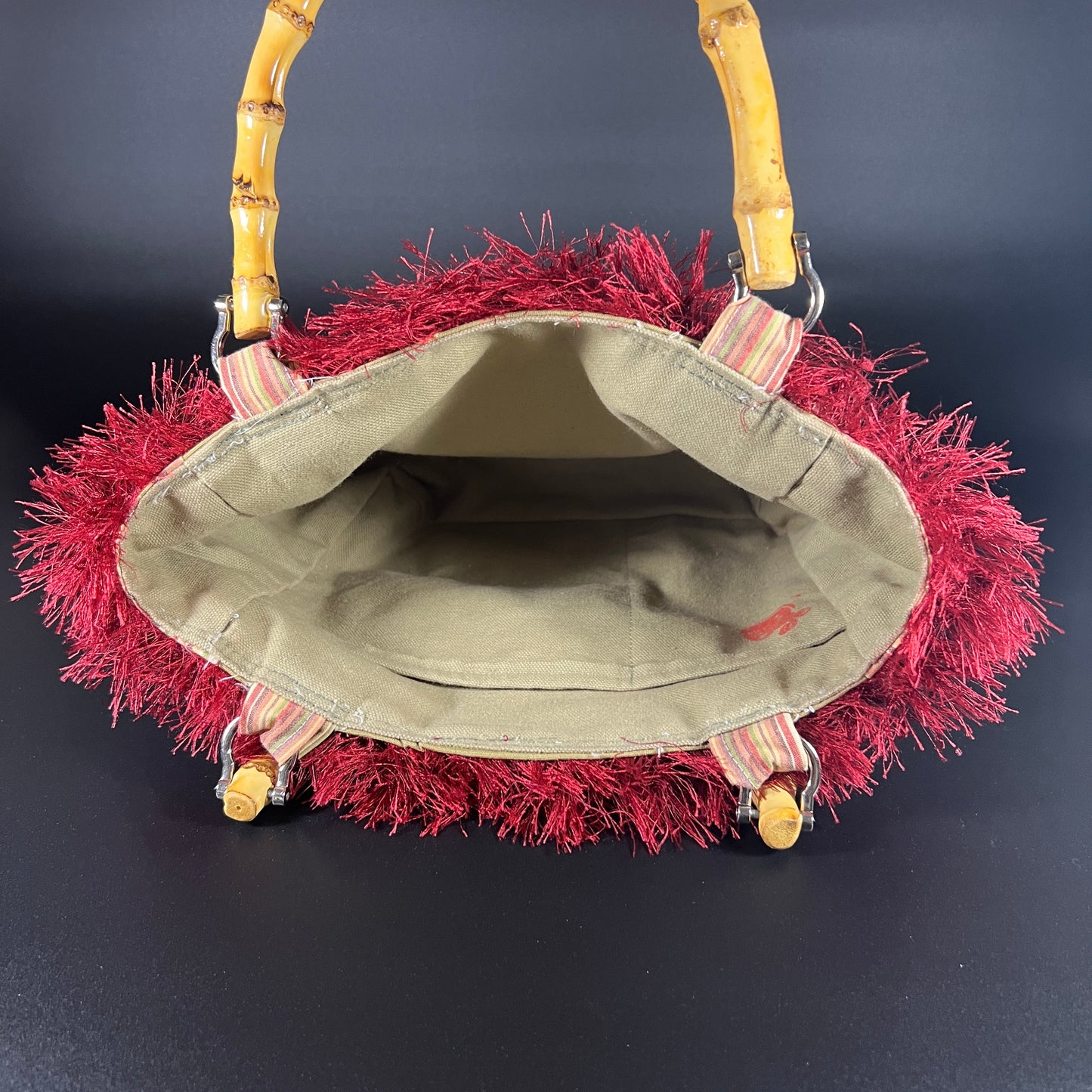 Dragonfly Bamboo Handle Purse