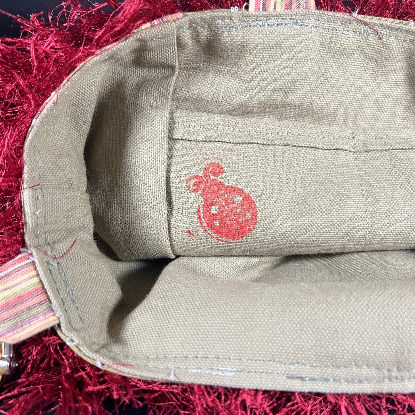 Dragonfly Bamboo Handle Purse