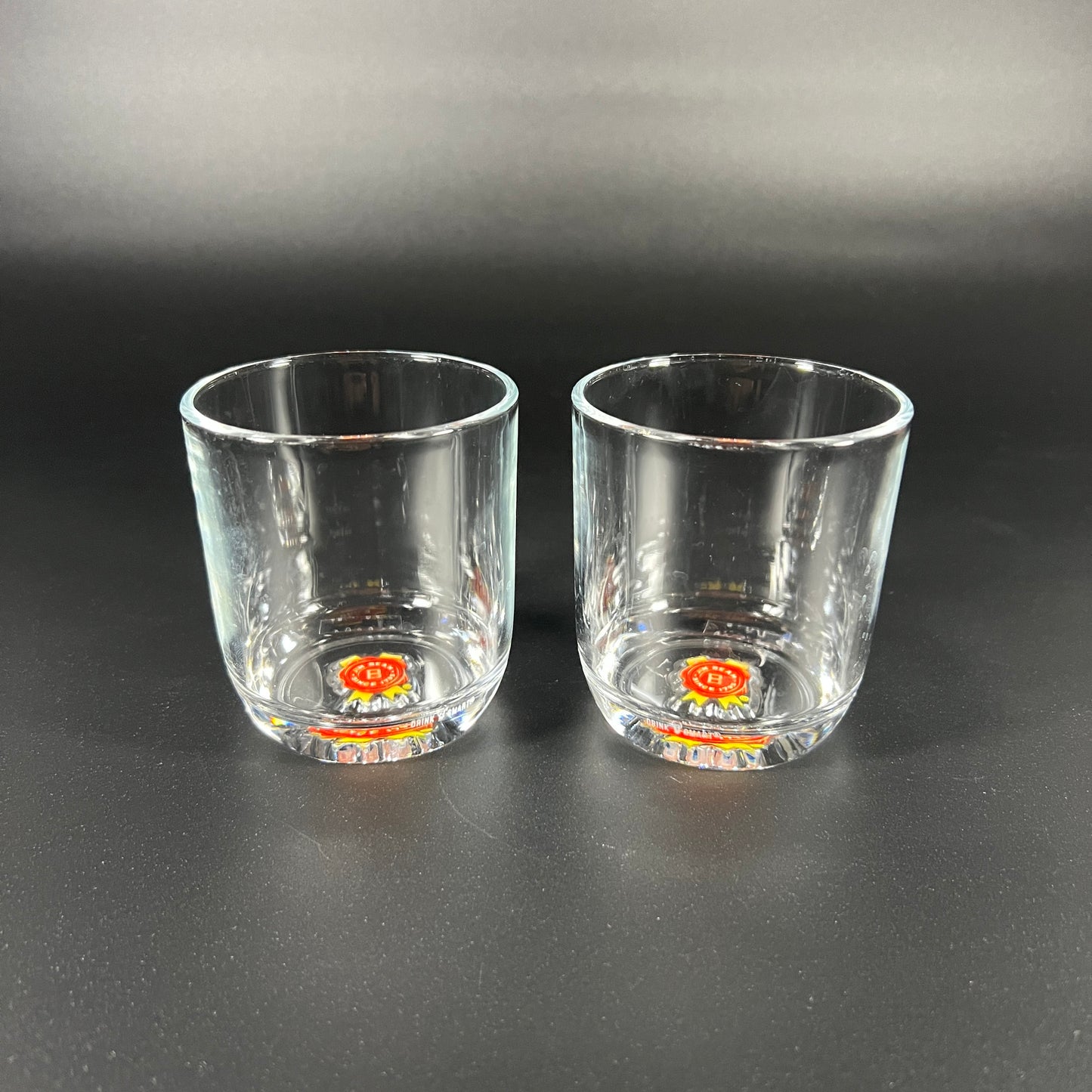 Jim Beam Rocks Glass Pair